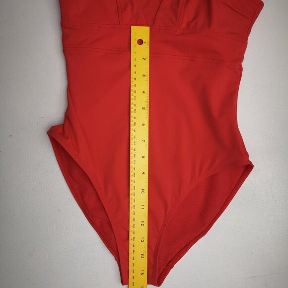 NWT Accessorize London Ladies Size 4 Salmon Colored 1 Piece Bathing Suit - Picture 9 of 9